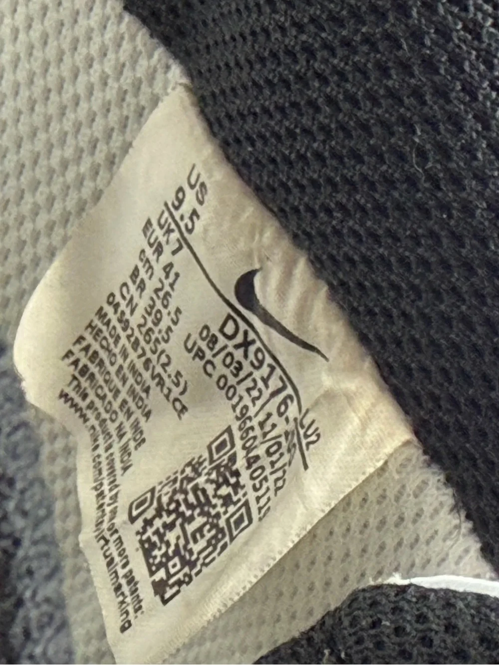 Nike Black and White Low-Top Sneakers